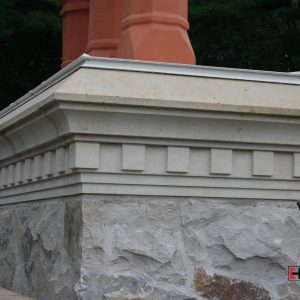natural stone chimney installation