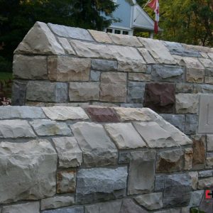 Stone Fence by Ch Stonework stone mason Toronto