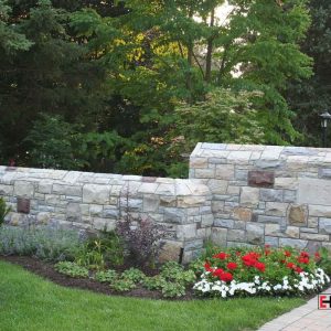 Stone Fence by Ch Stonework stone mason Toronto