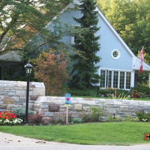 Stone Fence by Ch Stonework stone mason Toronto