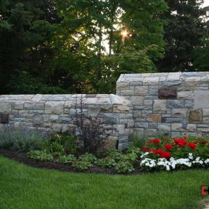 Stone Fence by Ch Stonework stone mason Toronto